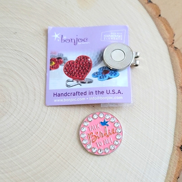 Bonjoc Handcrafted Women's Golf Ball Marker - Swarovski Crystals - Picture 5 of 7